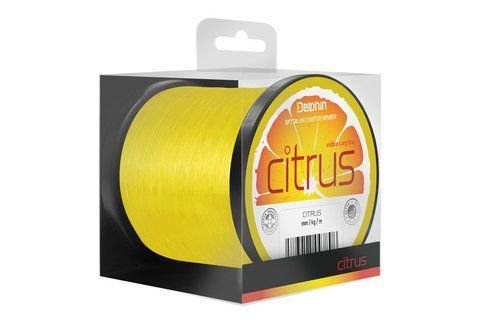Коропова волосінь, волосінь на коропа, волосінь Delphin CITRUS 1200m/жовта 0.28 мм 13lbs  фото