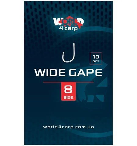 Гачки коропові, гачки W4C Wide Gape #8  фото