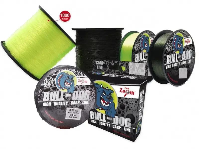 Карпова волосінь, волосінь корпова, волосінь для риболовлі, волосінь Carp Zoom Bull-Dog Carp Line 0.28 мм 1000м  фото
