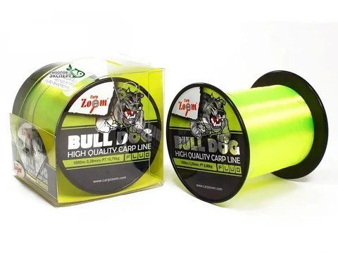Карпова волосінь, волосінь карпова, волосінь для риболовлі, волосінь Carp Zoom Bull-Dog Fluo Carp Line 0.28 мм 1000м  фото