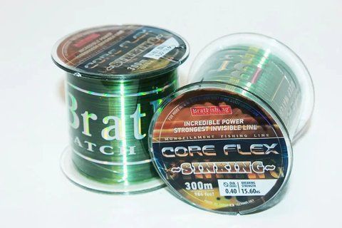Леска карповая, леска Bratfishing CORE FLEX SINKING 0,25 мм   фото