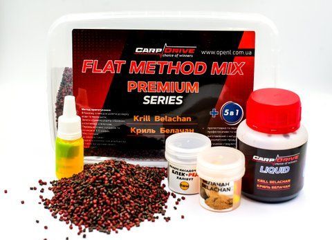 Методний пелетс, метод мікс Krill Belachan (Криль Белачан) Premium Carp Drive 5 в 1  фото