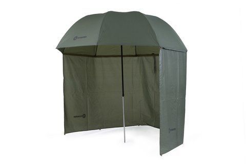 Зонт для рыбалки с бортиками, Зонт Mivardi Umbrella Green PVC + side cover   фото