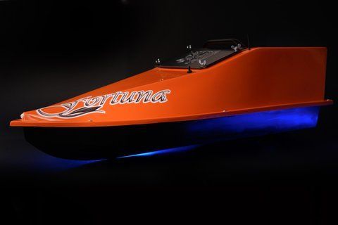 Кораблик для підгодовування Фортуна (акумулятор 27000 mAh) Помаранчевий  фото