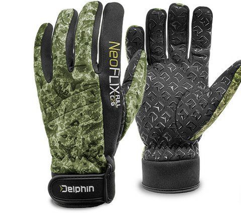 Рукавиці неопренові флісові Neoprene fleece gloves Delphin NeoFLIX XL  фото