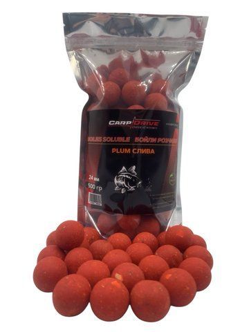 Бойли розчинні Слива (Plum) 24 мм 500г Carp Drive  фото