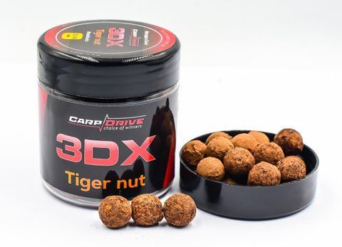 Насадкові бойли, бойли на коропа, бойли 3D Тигровий горіх (Tiger nut) 12-14мм Carp Drive 100 гр.  фото