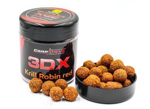 Насадкові бойли, бойли на коропа, бойли 3D Криль Робін ред (Krill Robin red) 12-14мм Carp Drive 100 гр.  фото