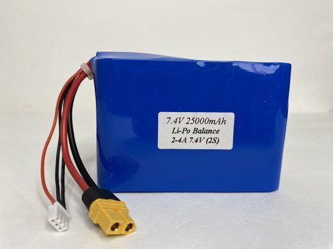 Високотоковий акумулятор для коропового кораблика Фурія Шторм 8.4 В, 2S, 25000 mAh  фото